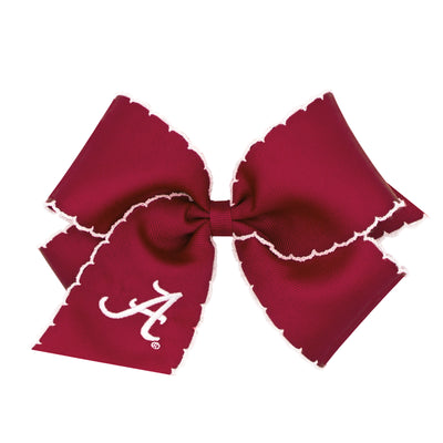 Alabama Embroidered Moonstitch Bow - King